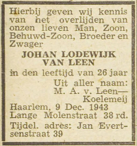 Johan Lodewijk van Leen